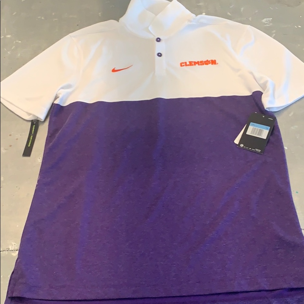 Nike men’s Clemson Team polo medium